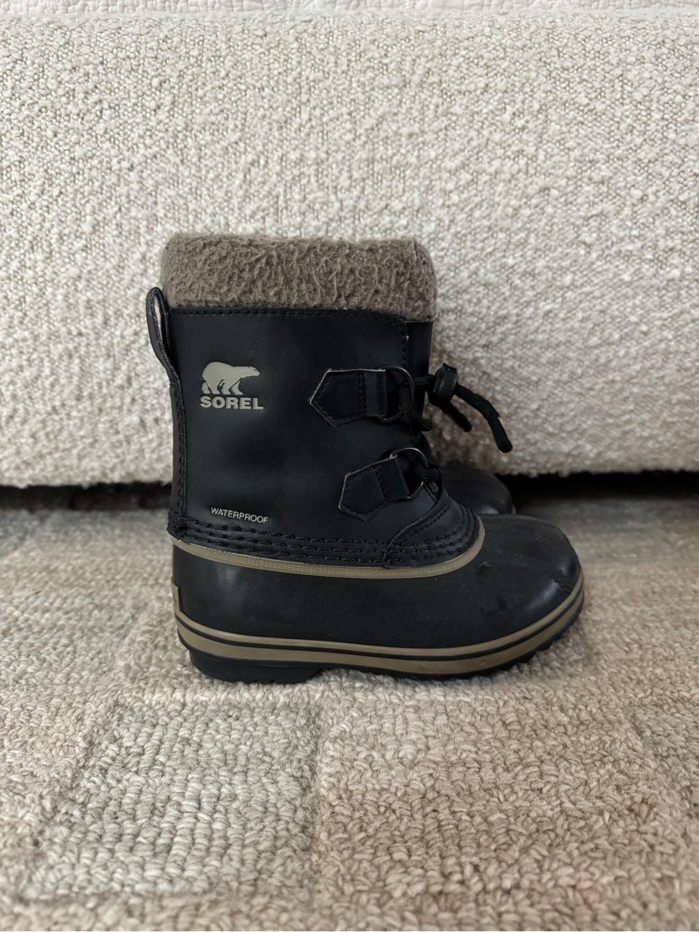 Sorel Kids Black Waterproof Winter Snow Boots – Size 11